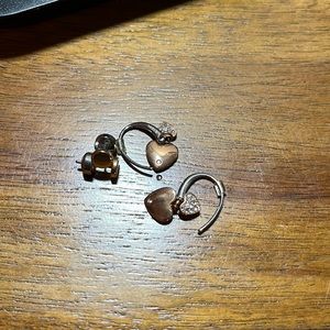 Fossil Rose Gold Earrings Set